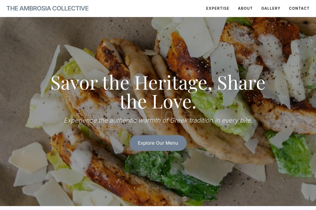 Terracotta Greek Food